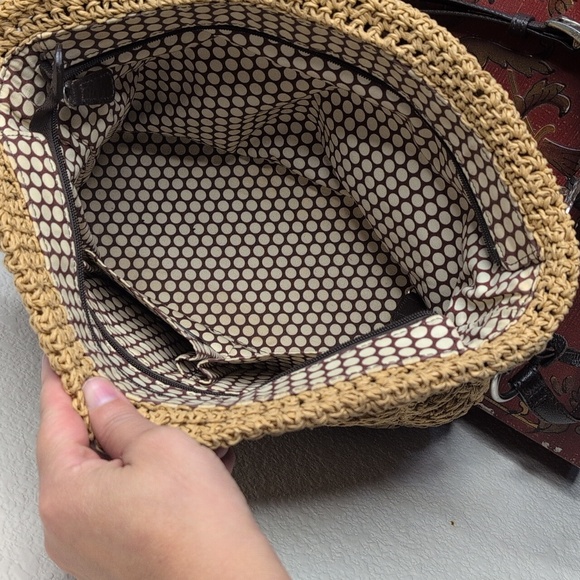 Brighton Leather and Woven Purse - Picture 4 of 9